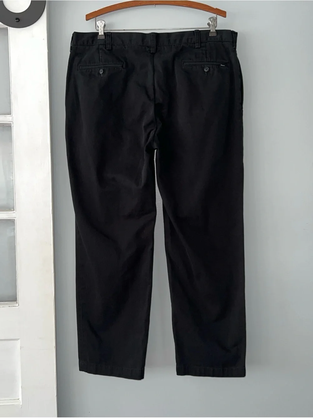 Polo Ralph Lauren Classic Fit Pleated Pants Black 100% Cotton Chino Men’s 38x32